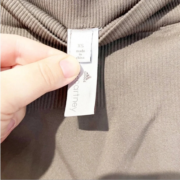 Stella McCartney adidas SET cement mushroom color essential studio tights & tank - Picture 11 of 15